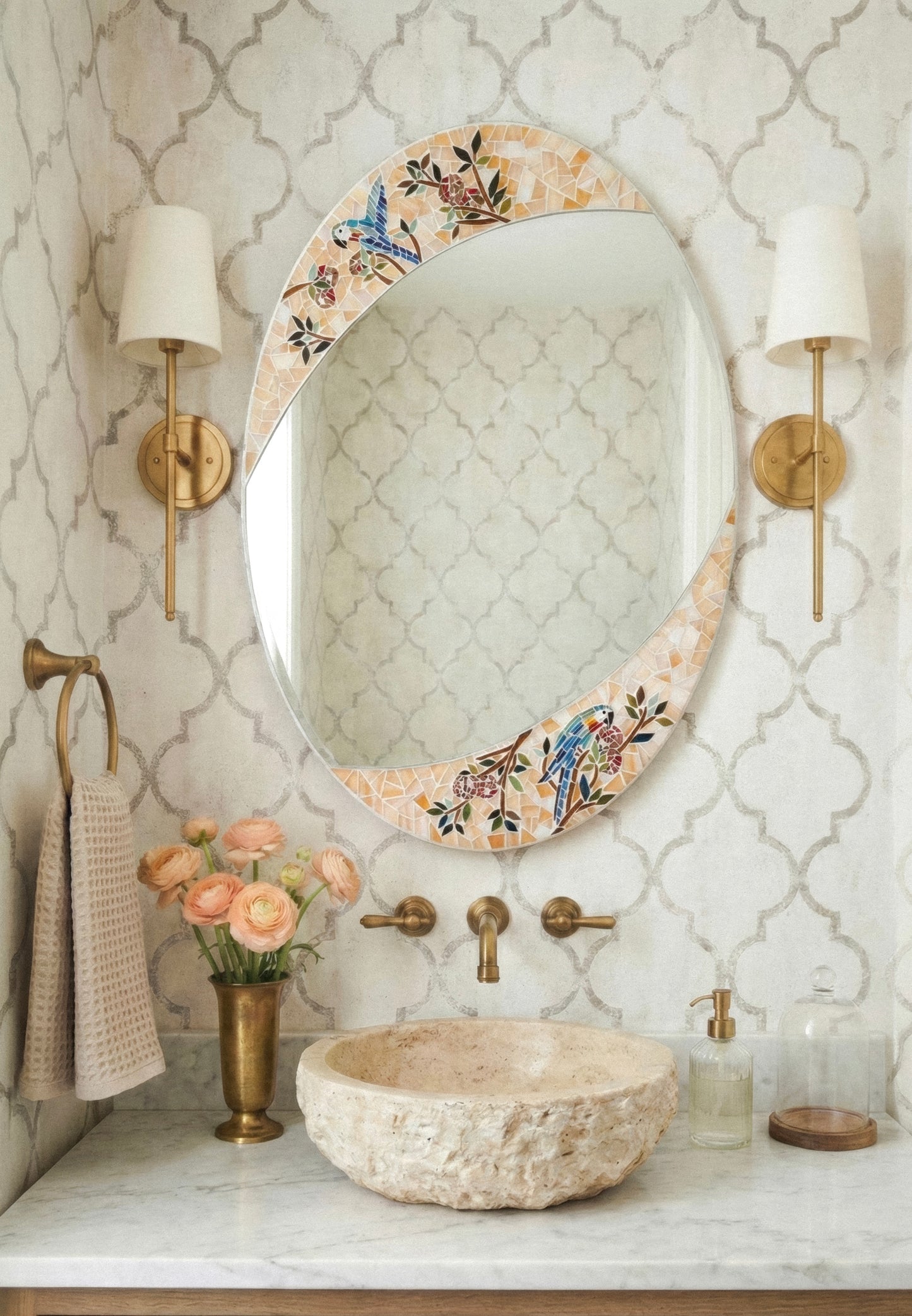 Espejo “Plumaje Afrutado “